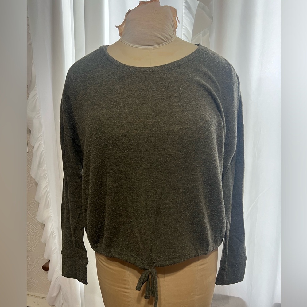 green sweater